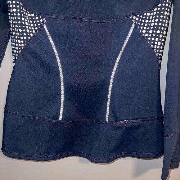 Athleta Women's Running Wild Navy Blue Half Zip Scuba Hoodie 2.0 Size XS - Picture 7 of 7